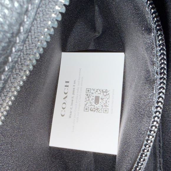 Coach Elias Black Leather Crossbody NWT - Picture 7 of 15